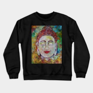 Surrender, love and compassion Buddha impression Crewneck Sweatshirt